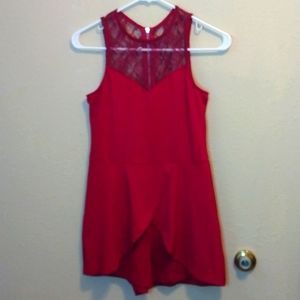 Dressy Red Romper